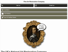 Tablet Screenshot of fineart-restoration.co.uk